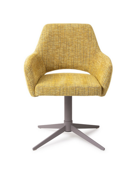 spisebordsstol med armlæn og drejefod stof moderne design drej drejefunktion