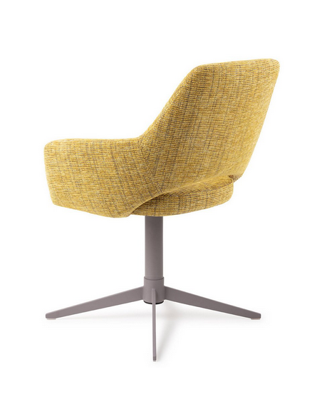 spisebordsstol med armlæn og drejefod stof moderne design drej drejefunktion