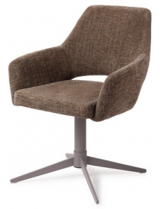 spisebordsstol med armlæn og drejefod stof moderne design drej drejefunktion 2