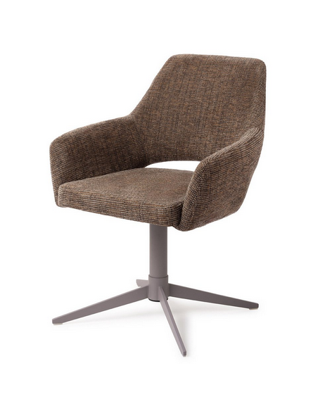 spisebordsstol med armlæn og drejefod stof moderne design drej drejefunktion