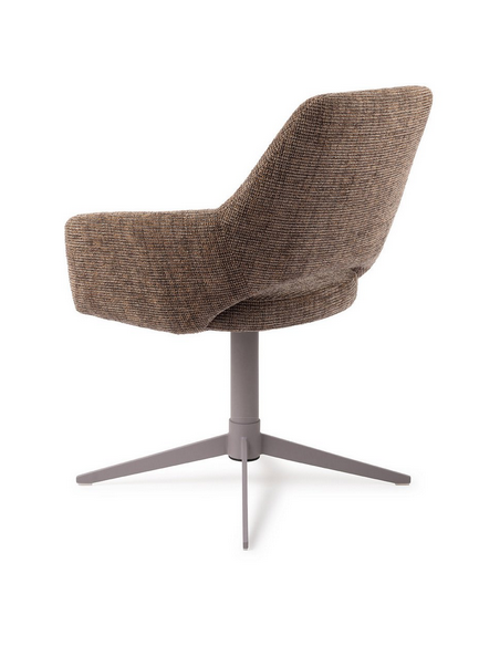 spisebordsstol med armlæn og drejefod stof moderne design drej drejefunktion