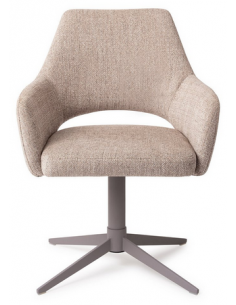 spisebordsstol med armlæn og drejefod stof moderne design drej drejefunktion