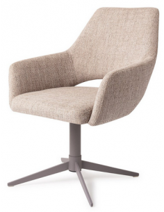 spisebordsstol med armlæn og drejefod stof moderne design drej drejefunktion 2