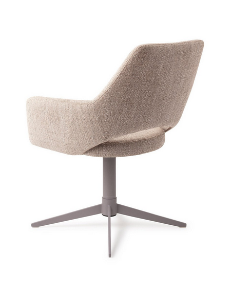 spisebordsstol med armlæn og drejefod stof moderne design drej drejefunktion