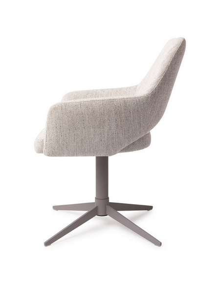 spisebordsstol med armlæn og drejefod stof moderne design drej drejefunktion