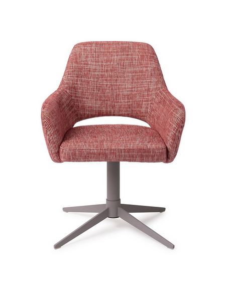 spisebordsstol med armlæn og drejefod stof moderne design drej drejefunktion