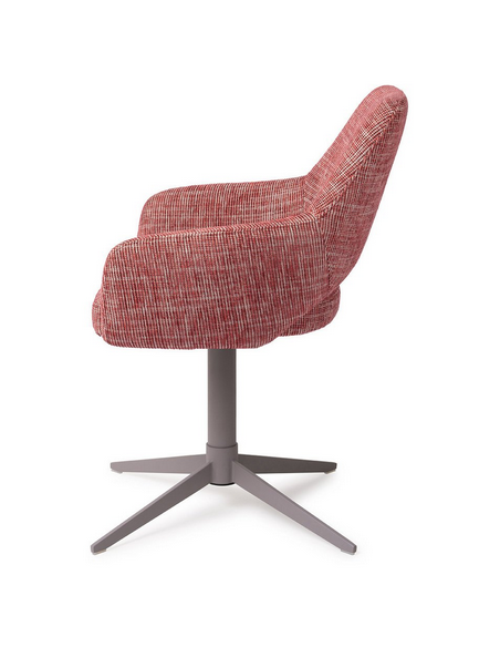 spisebordsstol med armlæn og drejefod stof moderne design drej drejefunktion