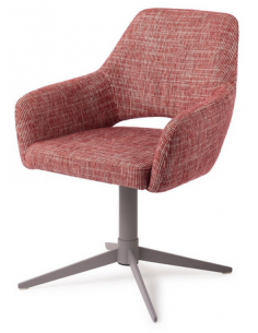 spisebordsstol med armlæn og drejefod stof moderne design drej drejefunktion 2