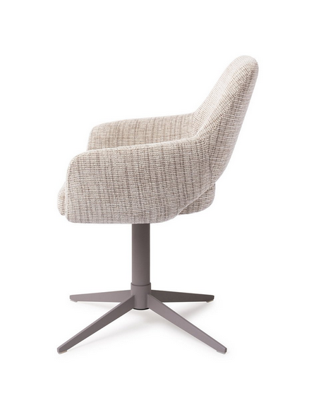 spisebordsstol med armlæn og drejefod stof moderne design drej drejefunktion