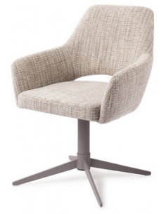 spisebordsstol med armlæn og drejefod stof moderne design drej drejefunktion 2