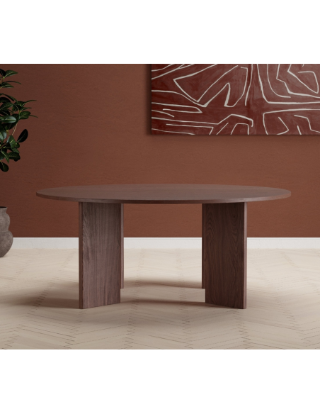 rundt spisebord i moderne design træ 180 Ø180 stort