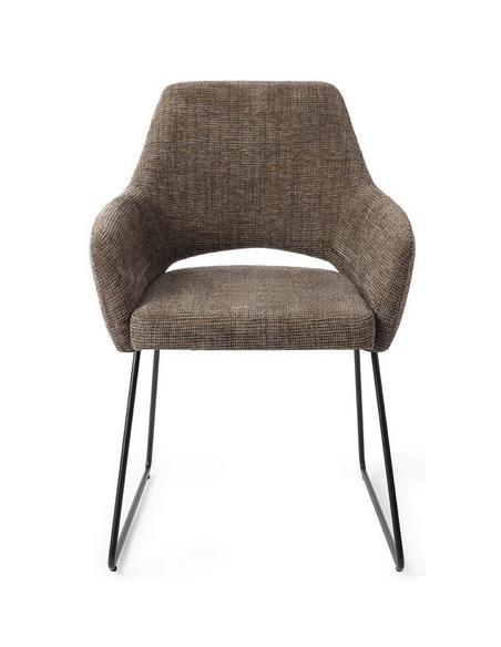 spisebordsstol med armlæn stof moderne design