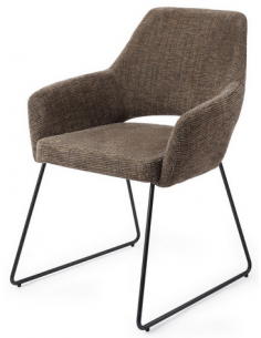 spisebordsstol med armlæn stof moderne design 2