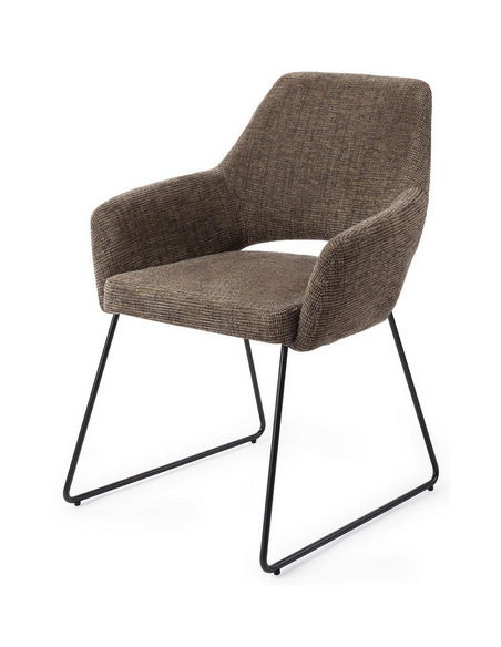 spisebordsstol med armlæn stof moderne design