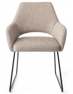 spisebordsstol med armlæn stof moderne design