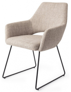 spisebordsstol med armlæn stof moderne design 2