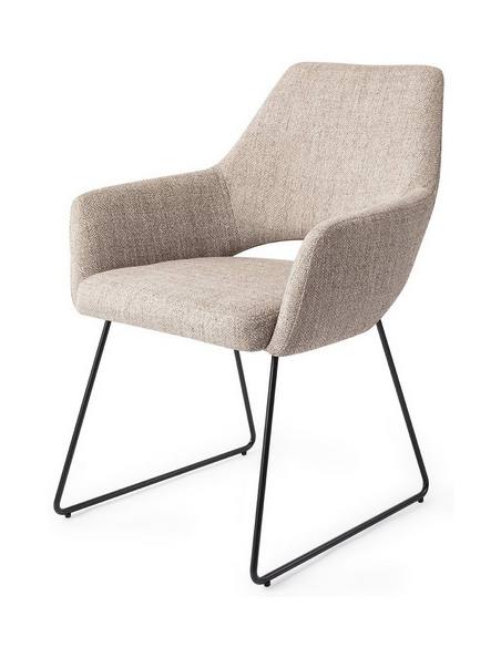 spisebordsstol med armlæn stof moderne design