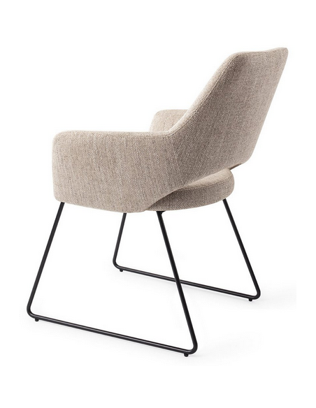 spisebordsstol med armlæn stof moderne design