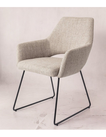 spisebordsstol med armlæn stof moderne design