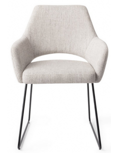 spisebordsstol med armlæn stof moderne design