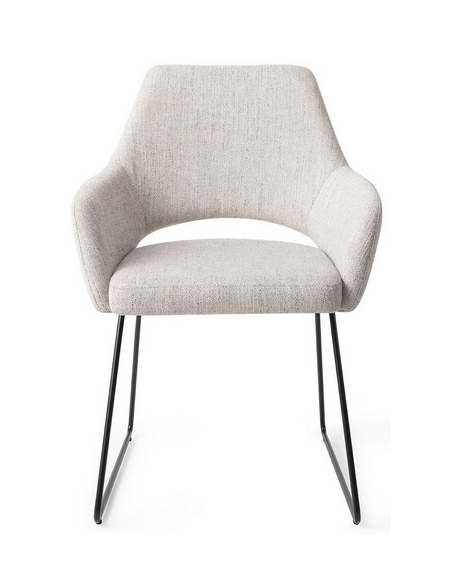 spisebordsstol med armlæn stof moderne design