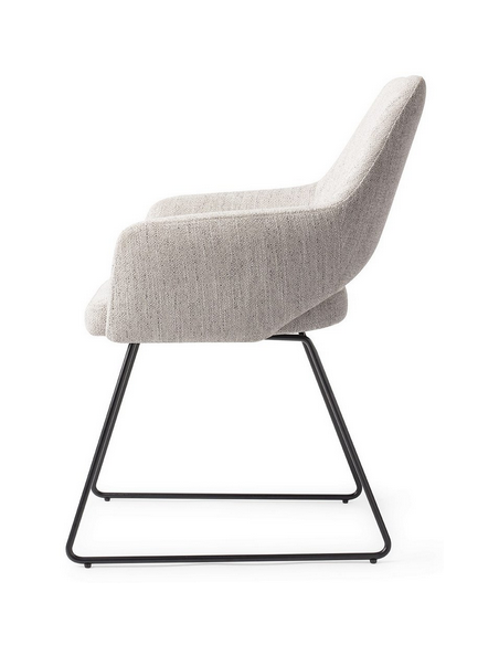 spisebordsstol med armlæn stof moderne design