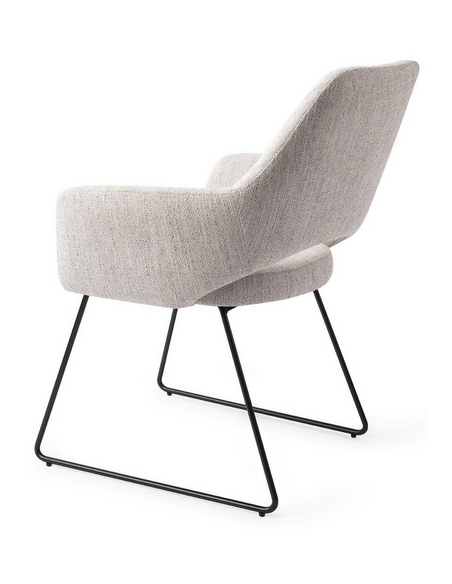 spisebordsstol med armlæn stof moderne design