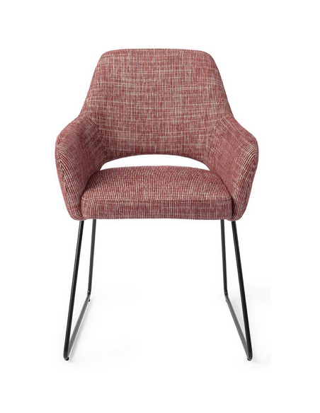 spisebordsstol med armlæn stof moderne design