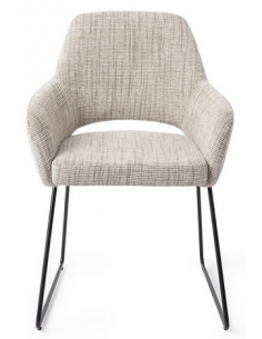 spisebordsstol med armlæn stof moderne design