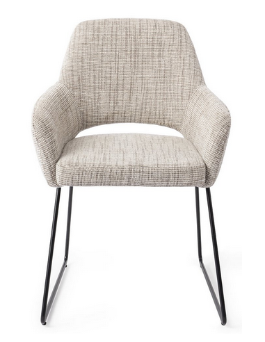 spisebordsstol med armlæn stof moderne design