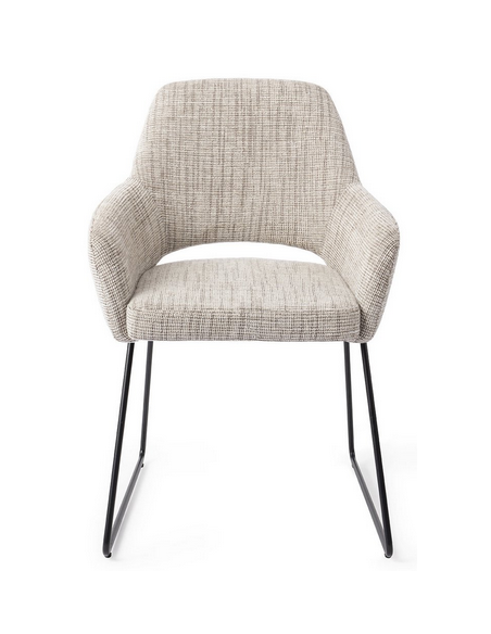 spisebordsstol med armlæn stof moderne design