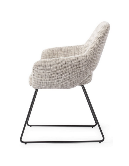 spisebordsstol med armlæn stof moderne design