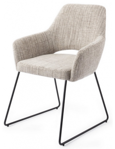 spisebordsstol med armlæn stof moderne design 2