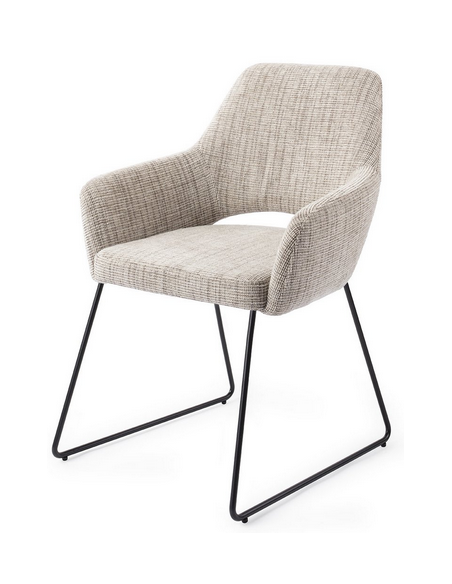 spisebordsstol med armlæn stof moderne design