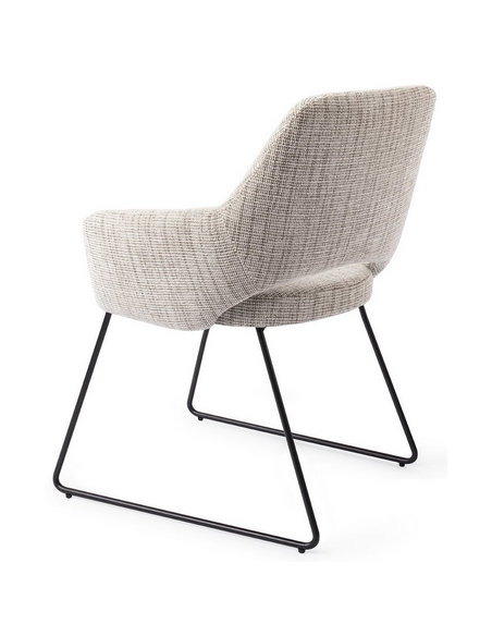 spisebordsstol med armlæn stof moderne design