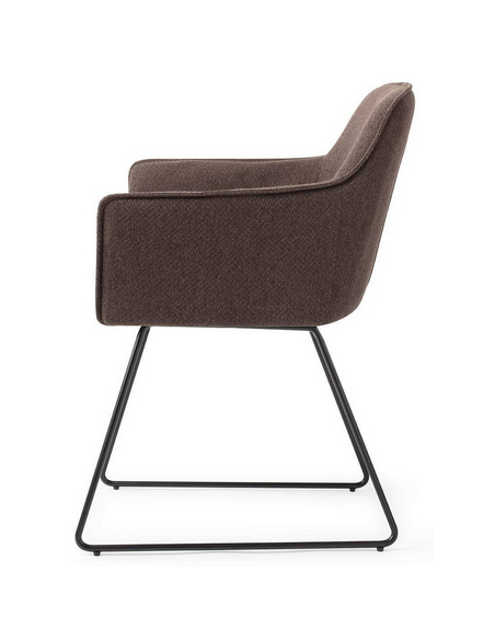 spisebordsstol med armlæn stof moderne design