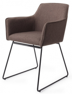 spisebordsstol med armlæn stof moderne design 2