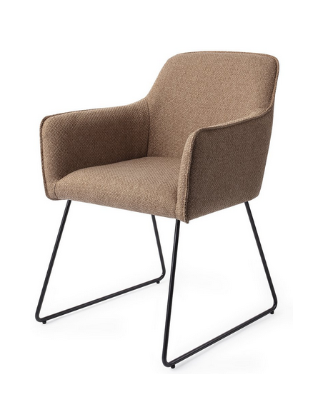 spisebordsstol med armlæn stof moderne design