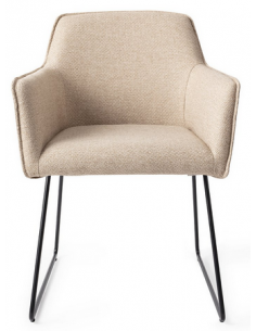 spisebordsstol med armlæn stof moderne design