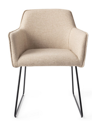 spisebordsstol med armlæn stof moderne design