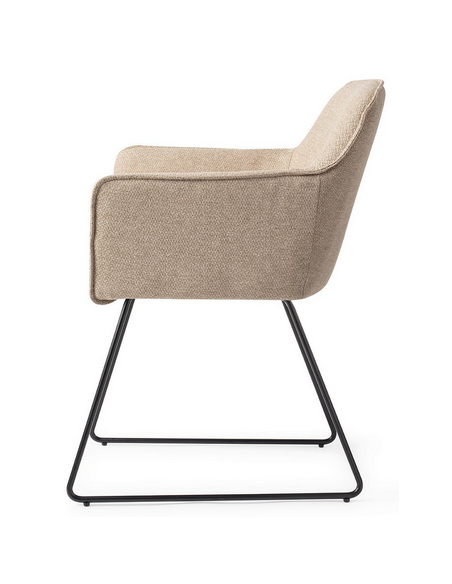 spisebordsstol med armlæn stof moderne design