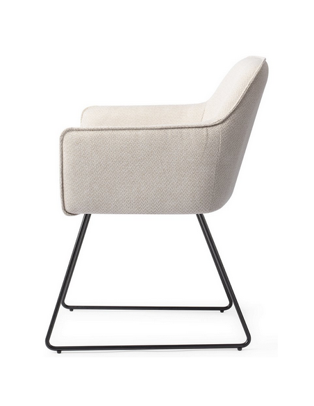 spisebordsstol med armlæn stof moderne design