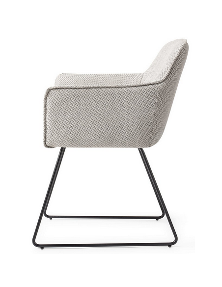 spisebordsstol med armlæn stof moderne design