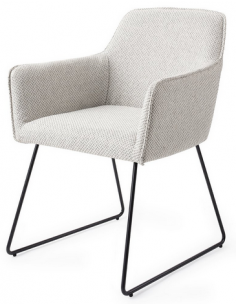 spisebordsstol med armlæn stof moderne design 2