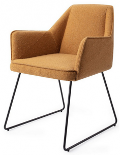 spisebordsstol med armlæn stof moderne design 2