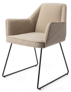 spisebordsstol med armlæn stof moderne design 2