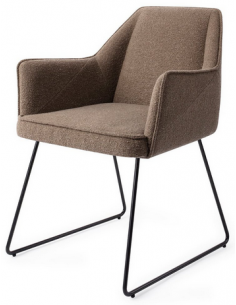 spisebordsstol med armlæn stof moderne design 2