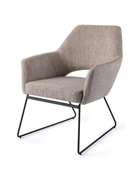 loungestol lænestol med armlæn stof moderne design