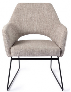 loungestol lænestol med armlæn stof moderne design