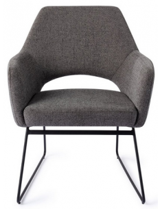 loungestol lænestol med armlæn stof moderne design